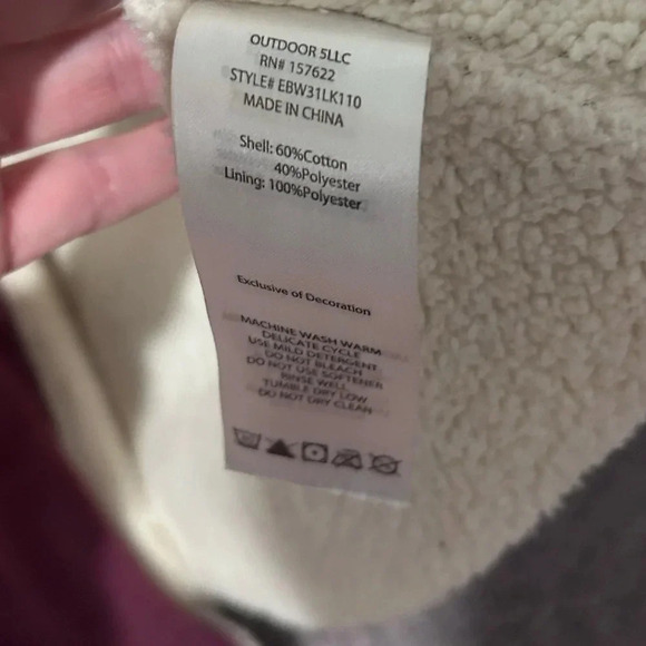 EDDIE BAUER Sherpa lined cardigan. Size large. Excellent condition! - Picture 6 of 7